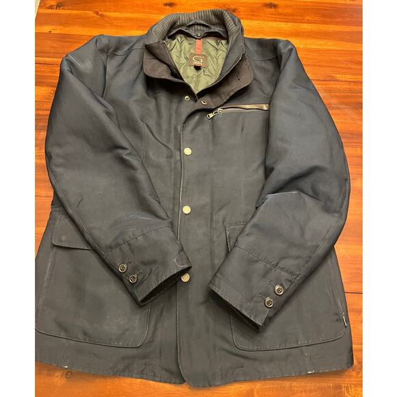 Gimo's Heavy Lined Jacket in Dark Blue/Gray, Italian Size 54 (US 44) - Picture 1 of 12